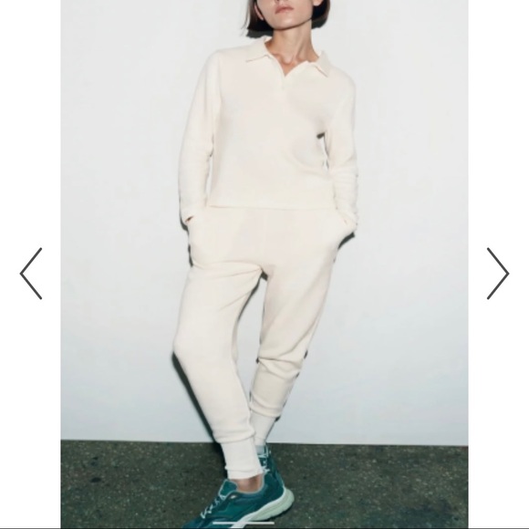 Zara Other - Zara Matching set (sweat pants and polo style long sleeve)